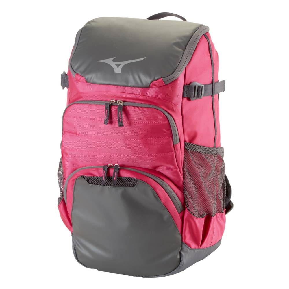 Mens Mizuno Organizer OG5 Baseball Backpack Pink/Black Philippines (MVQPOT624)